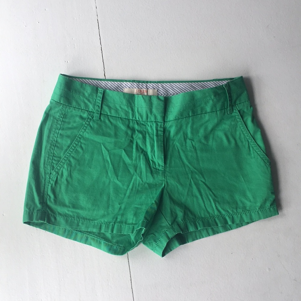 Kelly Green Chino J Crew Shorts